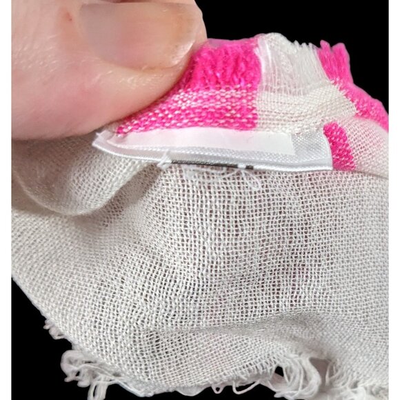 Gap Spring Themed Retro Fringe Jacquard Scarf - Picture 4 of 7